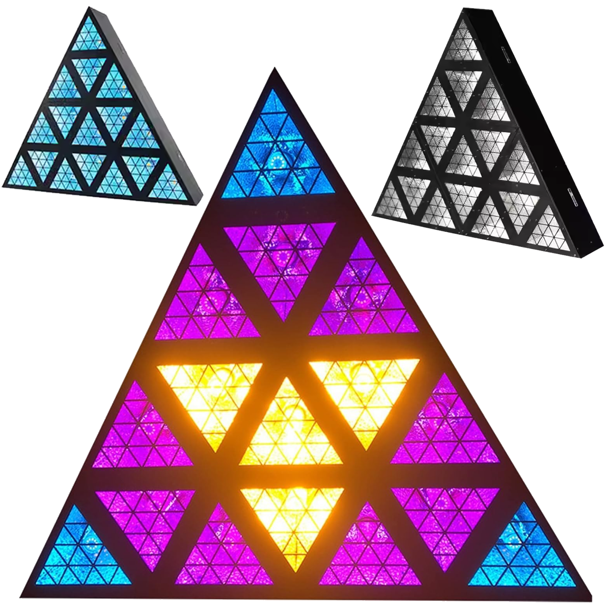 LIGHT4ME TRIANGIS efekt świetlny LED 64x2W RGBA oświetlenie klubowe dyskotekowe DJ na imprezę
