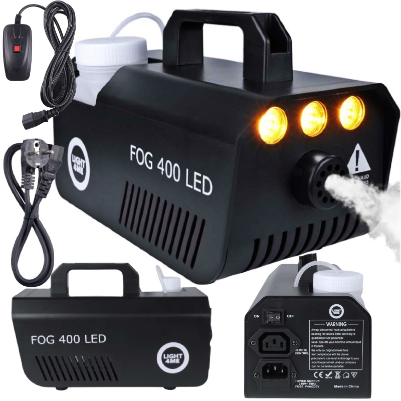 LIGHT4ME FOG 400 LED wytwornica dymu dla DJ mała lekka wydajna