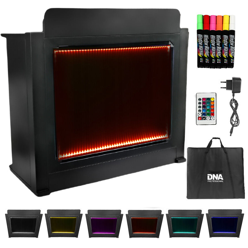 DNA DJ BOOTH stół stanowisko DJ podświetlana tablica LED RGB pilot długopisy pokrowiec