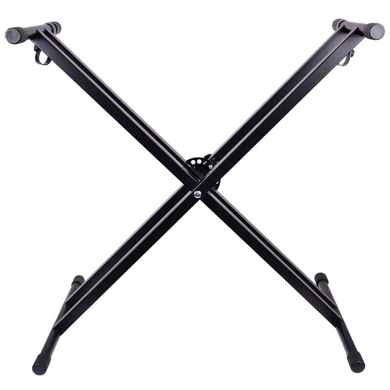 NN X4 statyw klawiszowy pod keyboard pianino cyfrowe krzyżowy składany podwójny - obrazek 3