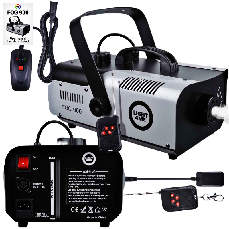 LIGHT4ME FOG 900 wytwornica dymu mgły pilot