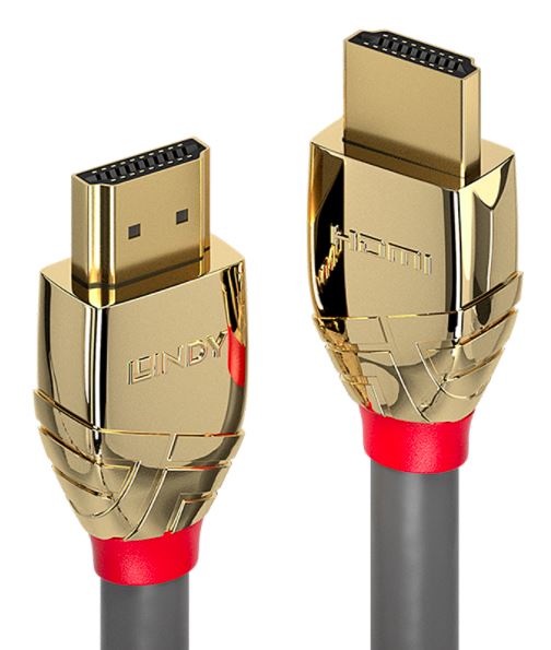 Lindy 37860 Kabel HDMI 2.0 4K UHD High Speed Gold Line - 0.5m