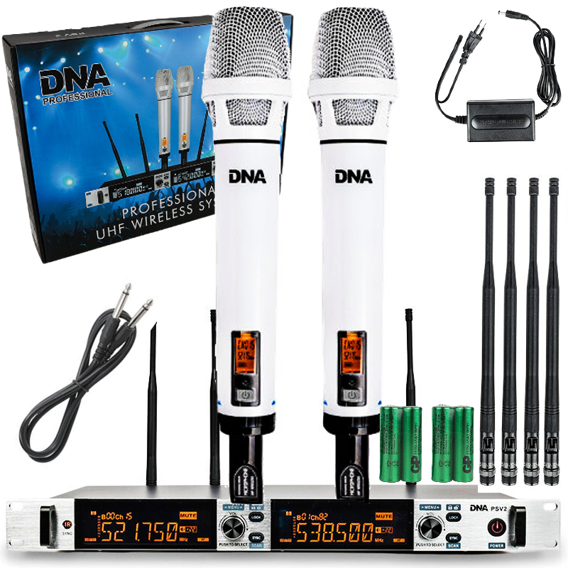 DNA PSV 2 mikrofony bezprzewodowe system nagłośnienia 518-542 MHz