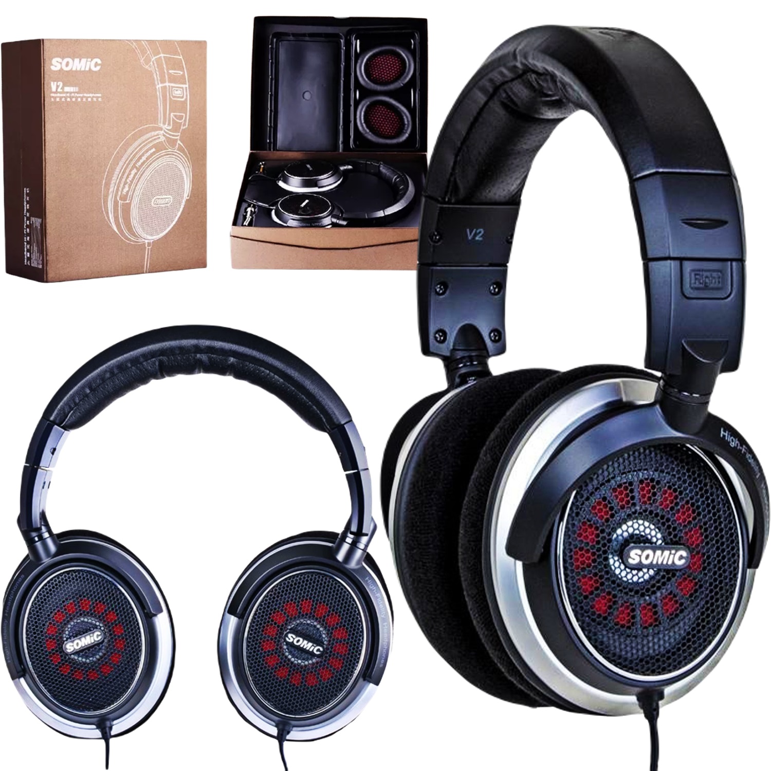 Somic V2 słuchawki nauszne otwarte