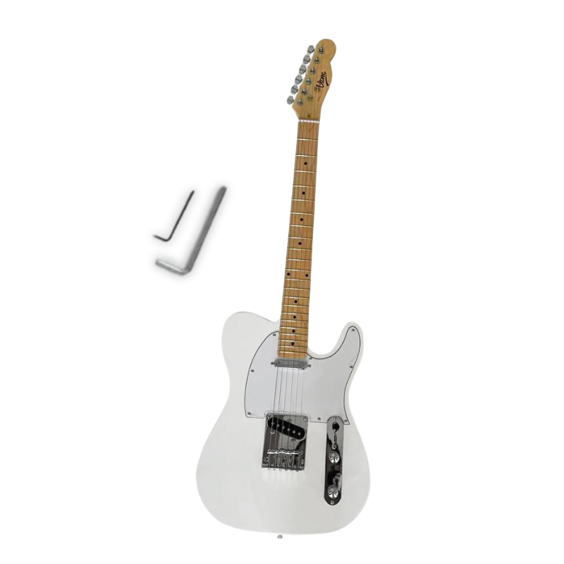 V-TONE ETL39 WH gitara elektryczna 4/4 telecaster 39" SS biała klucze imbusowe