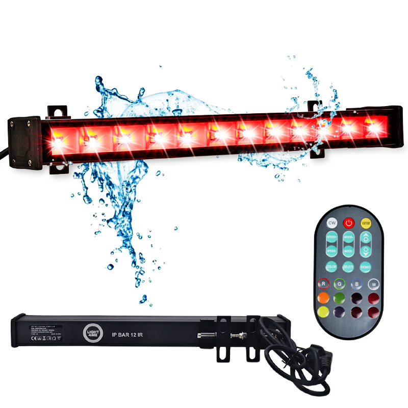 LIGHT4ME IP BAR 12 IR listwa oświetleniowa belka LED IP65 Bluetooth oświetlenie sceniczne sterowane smartfonem pilot