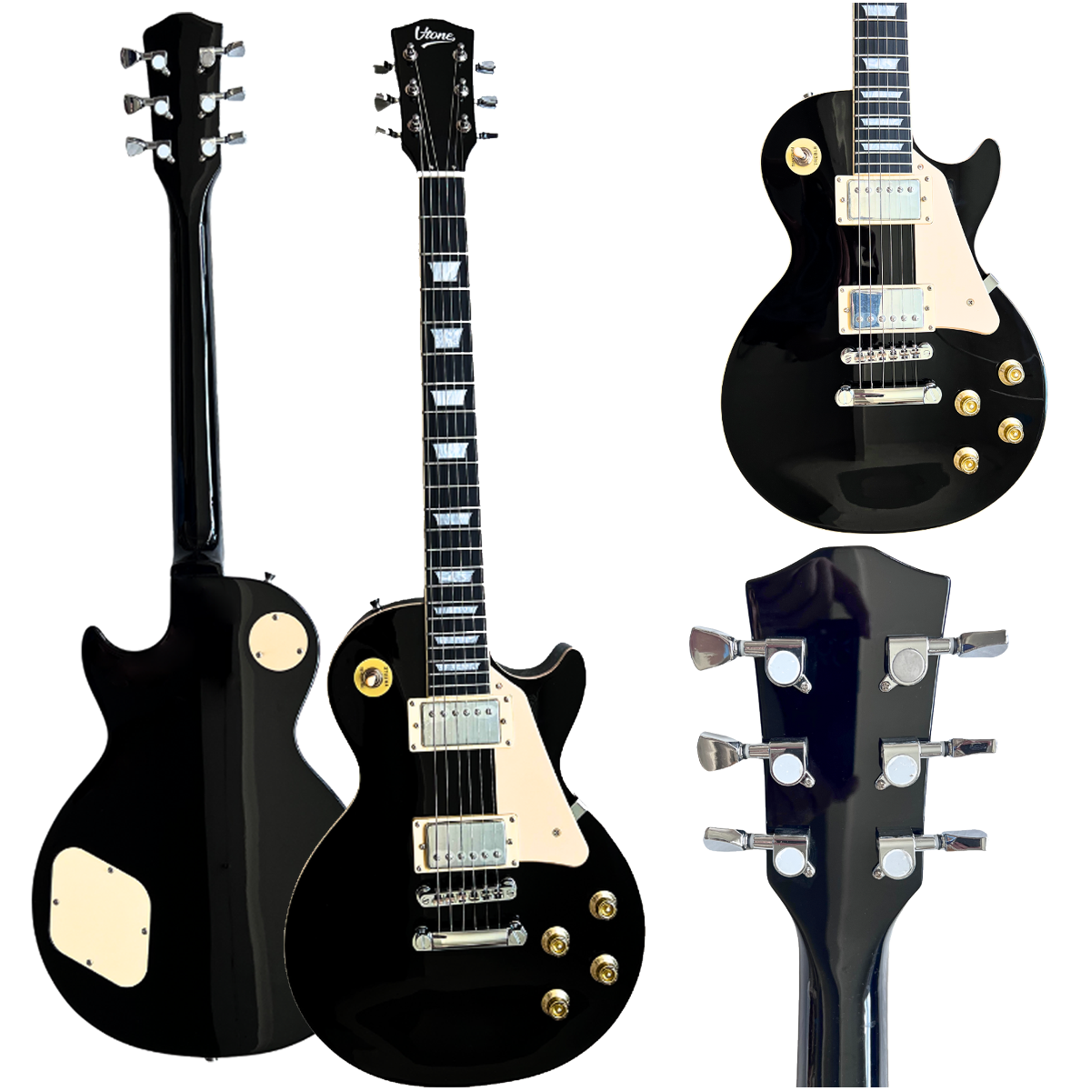 V-TONE VLP1 BK gitara elektryczna 4/4 Les Paul 39" HH czarna cutaway klucz imbusowy