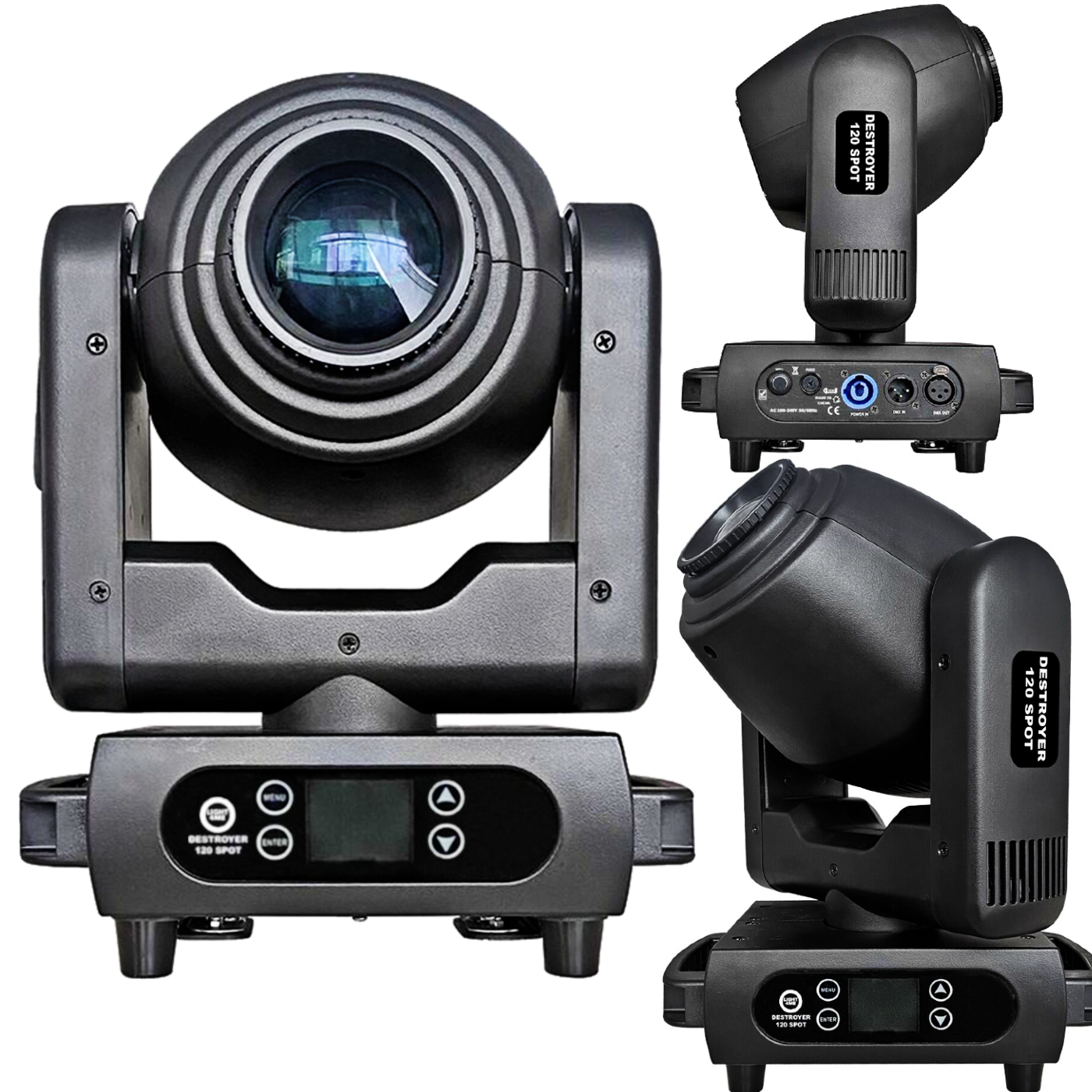 LIGHT4ME DESTROYER 120W SPOT głowica ruchoma LED oświetlenie sceniczne