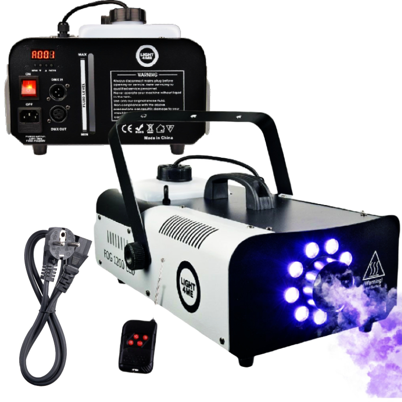 LIGHT4ME FOG 1200 LED wytwornica dymu mgły pilot