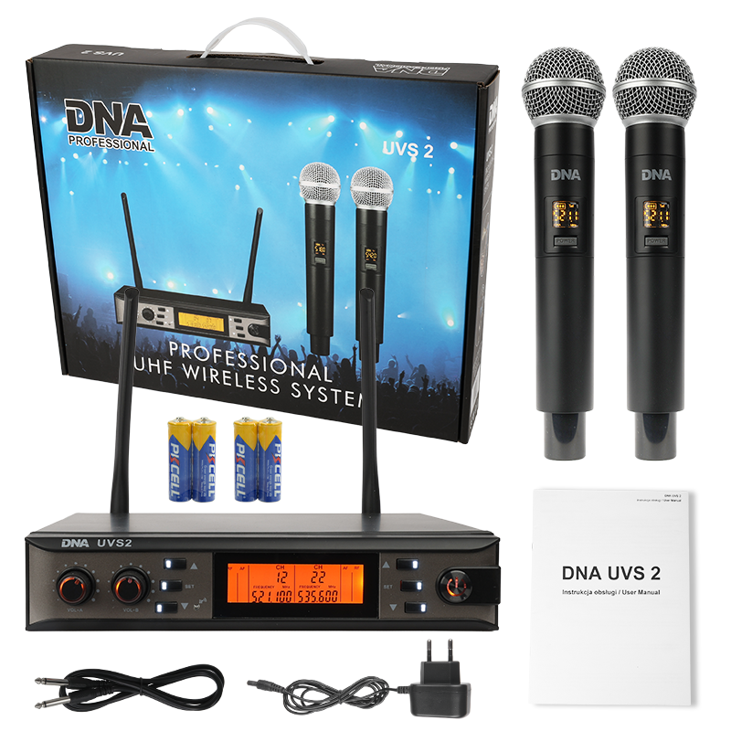 DNA UVS 2 bezprzewodowy mikrofonowy system nagłośnienia 518-542 MHz