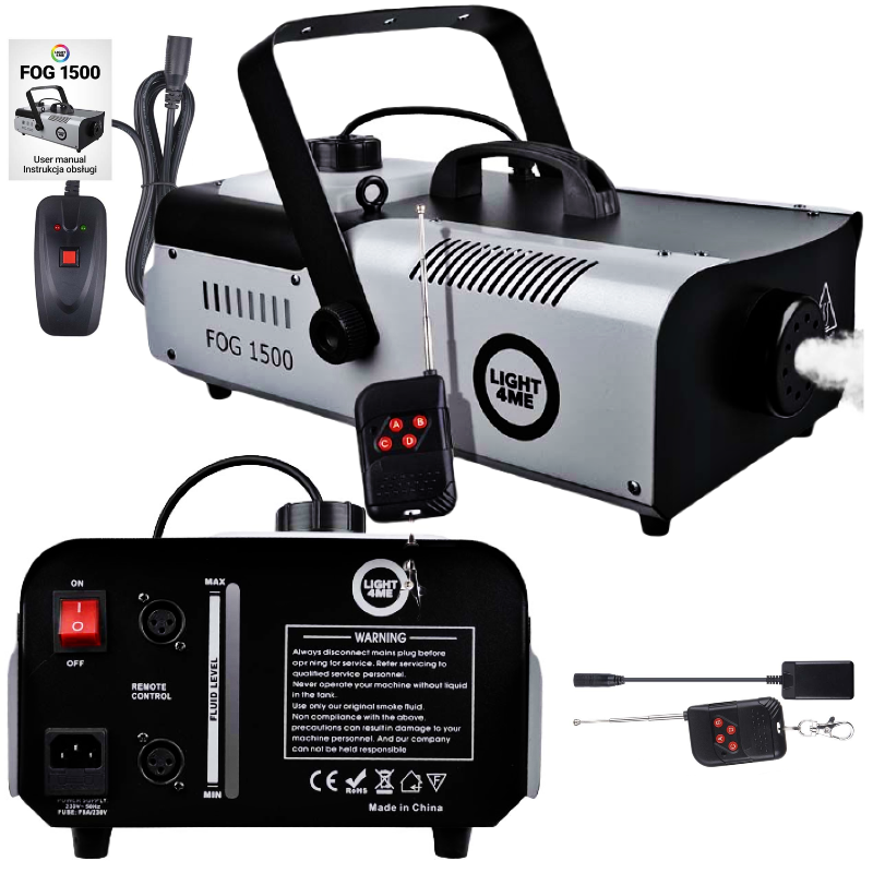 LIGHT4ME FOG 1500 wytwornica dymu mgły pilot