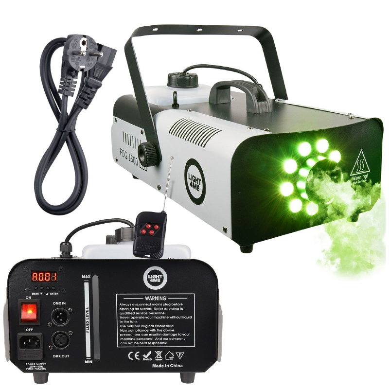 LIGHT4ME FOG 1500 LED wytwornica dymu mgły pilot